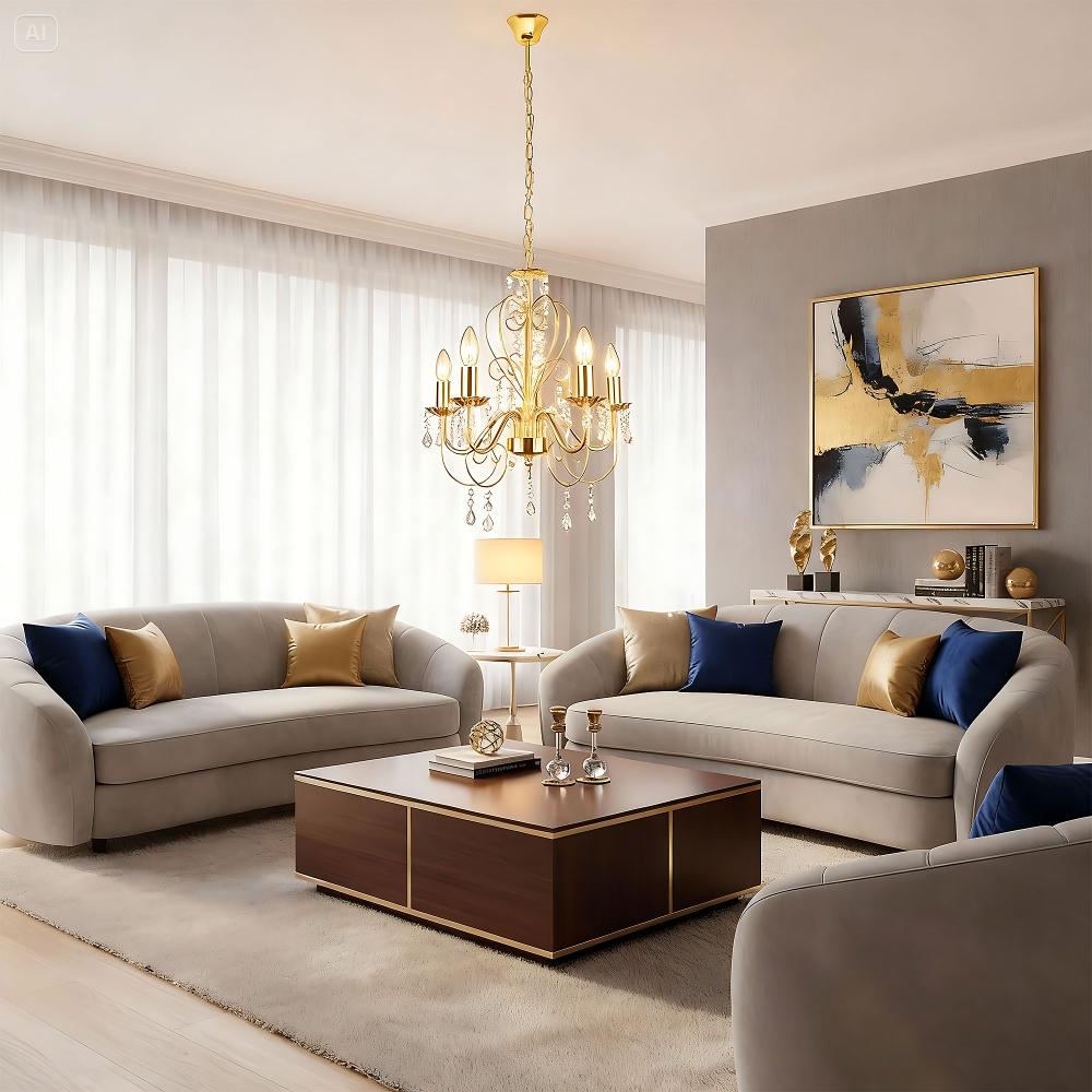 Deckenleuchte EBT009-5CP GOLD