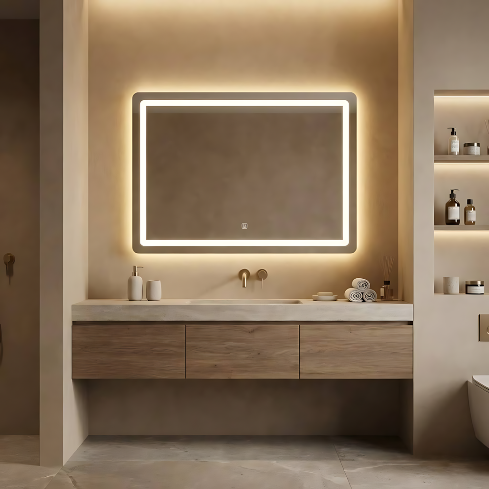 LUSTRO ŚCIENNE LED 80x60cm P10407