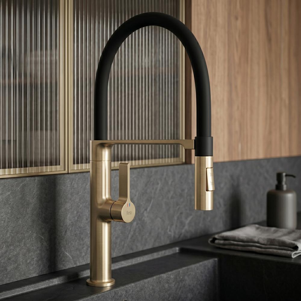 Torneira de cozinha REA Lago Brush Gold