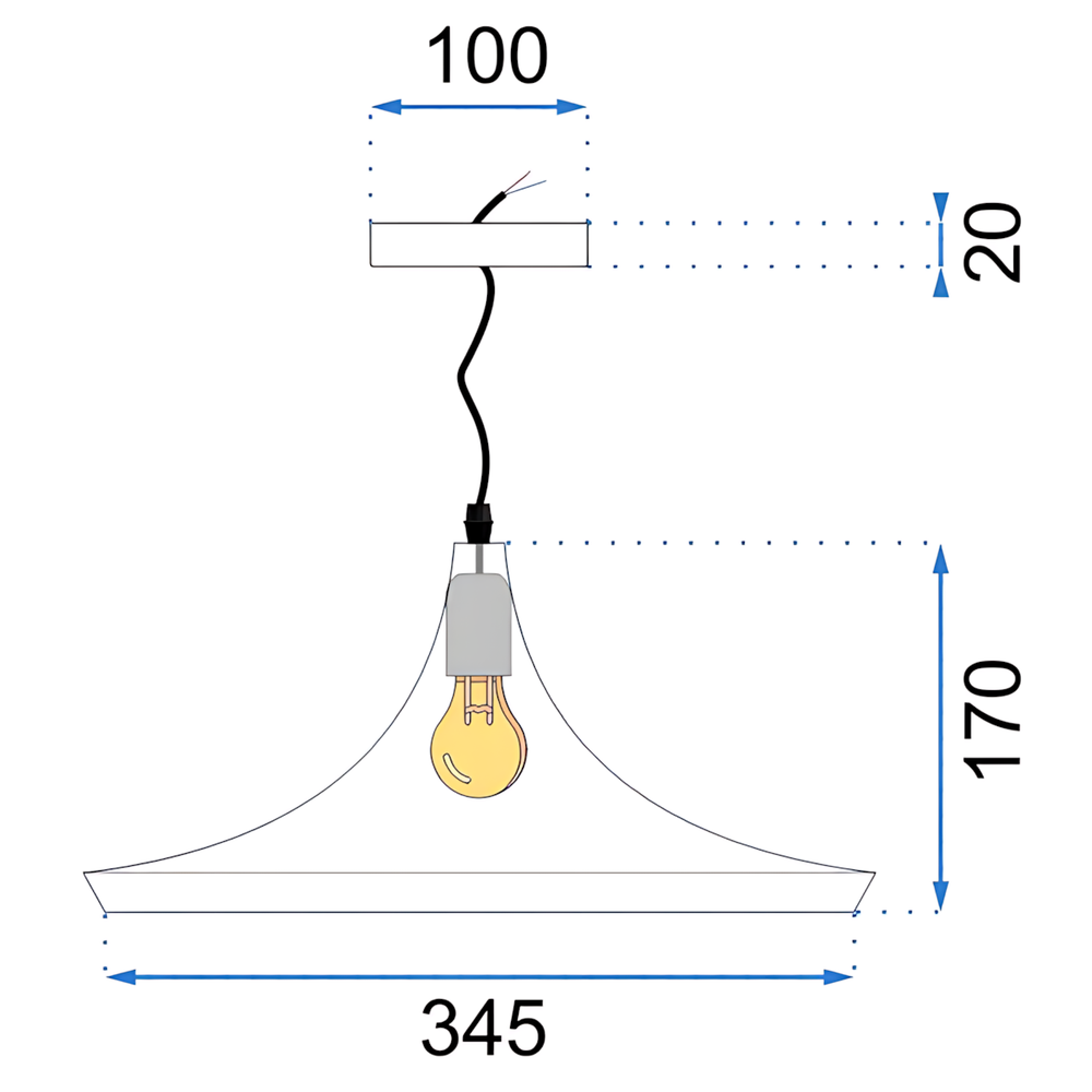 Hängelampe Costa C Black