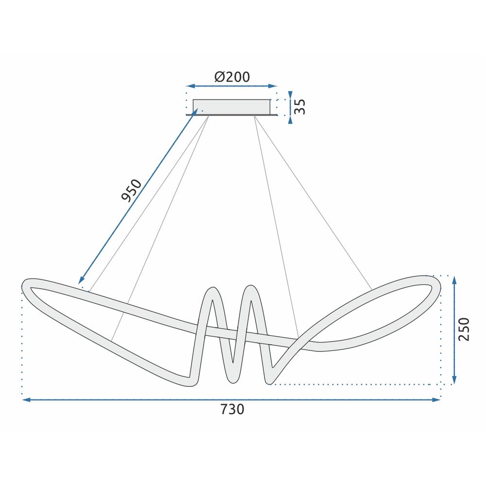 Lampe LED APP824-CP Gold