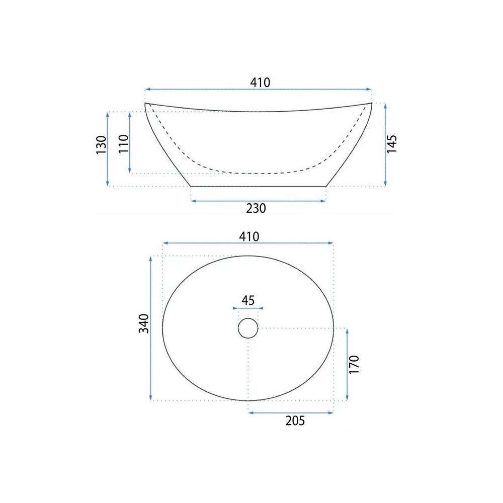 Countertop washbasin Basaro Hera