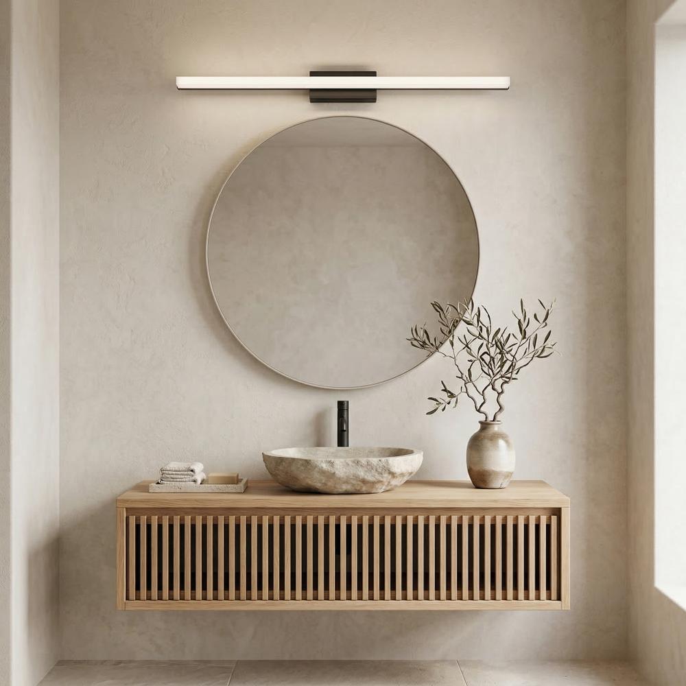 ΦΩΤΙΣΤΙΚΟ ΤΟΙΧΟΥ ΜΠΑΝΙΟΥ LED 80CM APP1856-1W BLACK