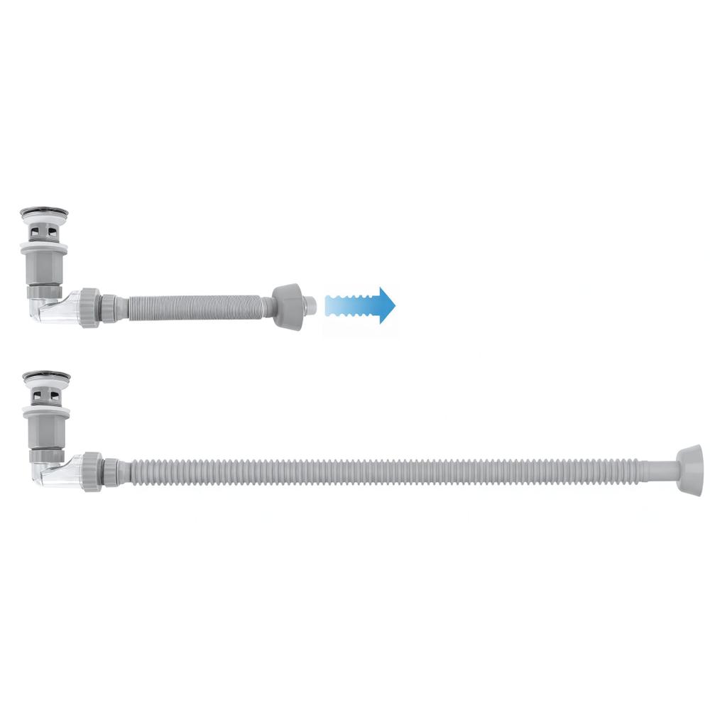 Syfon umywalkowy z korkiem klik-klak Rea Flow Złoty