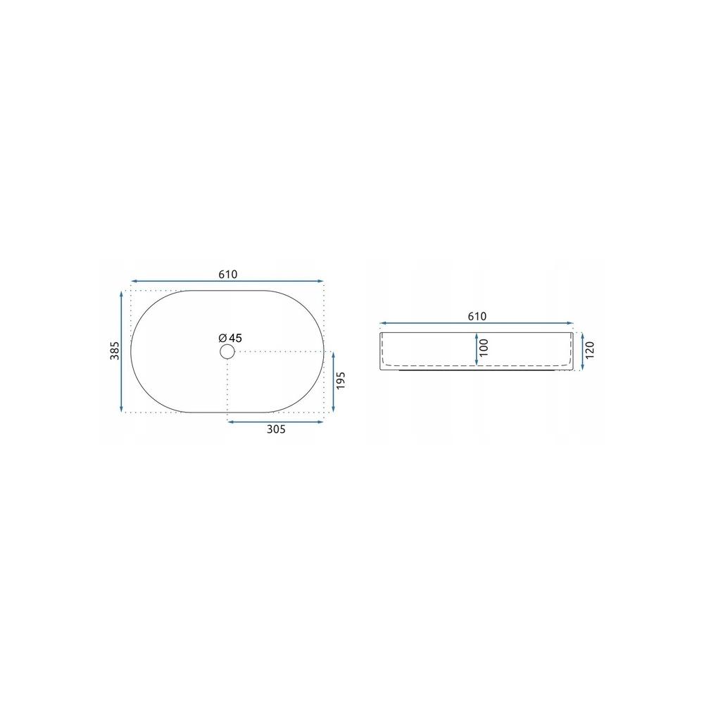 Vasque à poser Rea Nadia 60 Sand