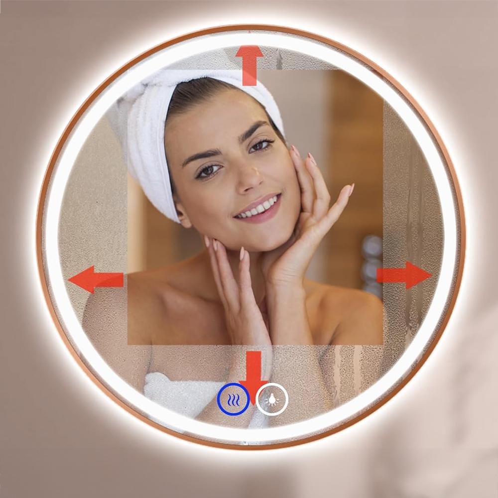 Miroir LED 80cm MMJ BRUSH COPPER