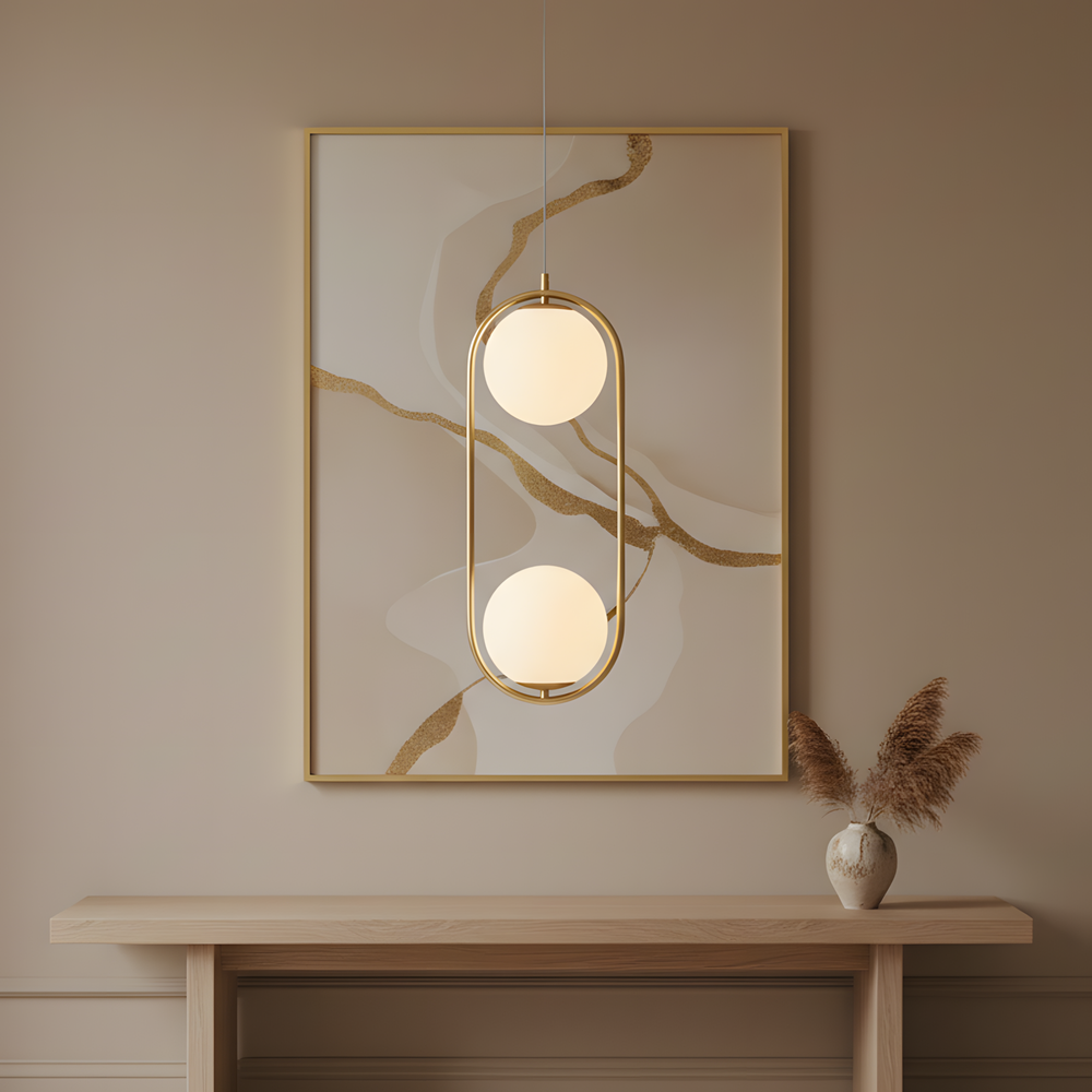 LAMPA SUFITOWA WISZĄCA G134-2CP GOLD