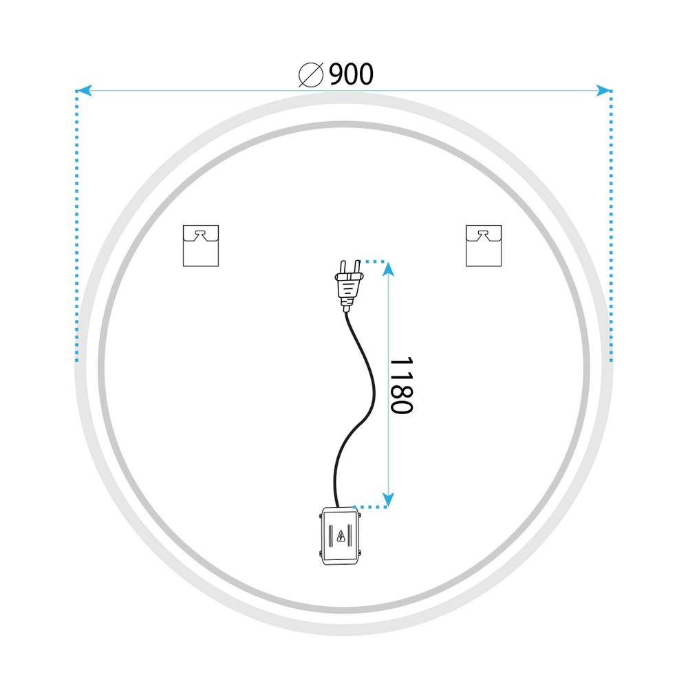 Miroir LED 90cm FFJ90