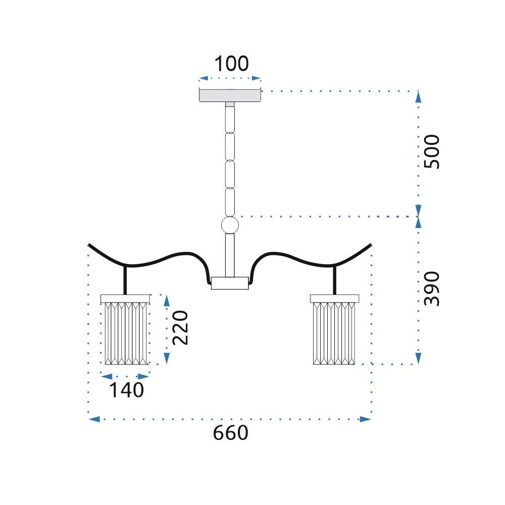 Deckenlampe Kristall 300750