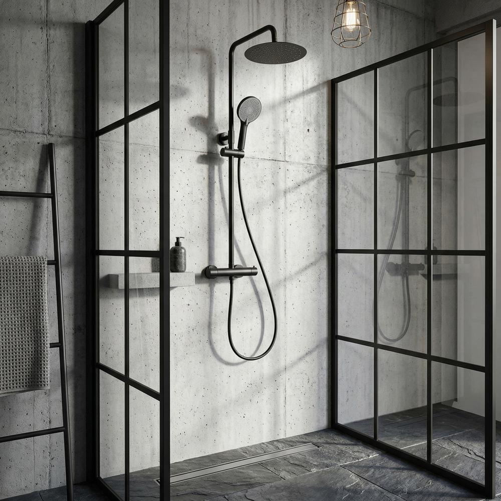 Sprchová súprava bez výtoku s termostatom Rea Lungo Black