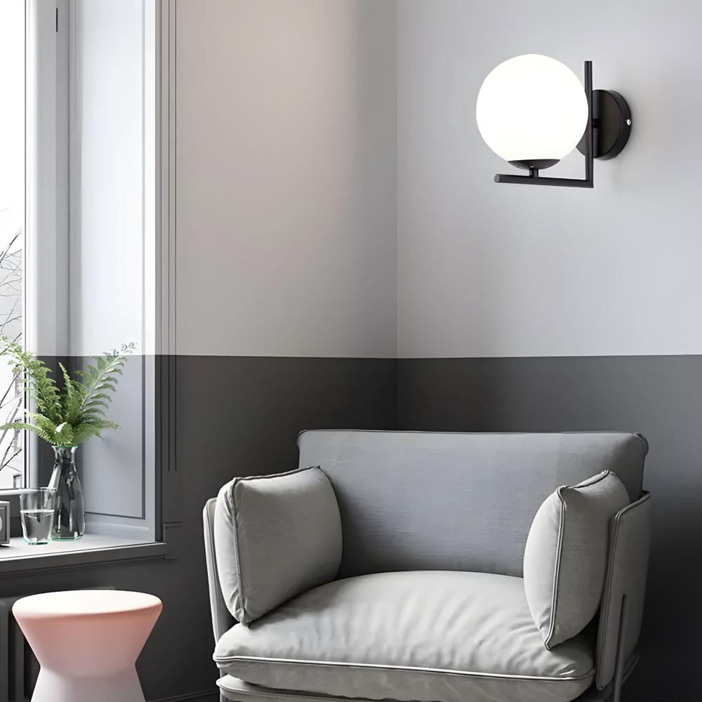 Wandlampe G101-1W Black White