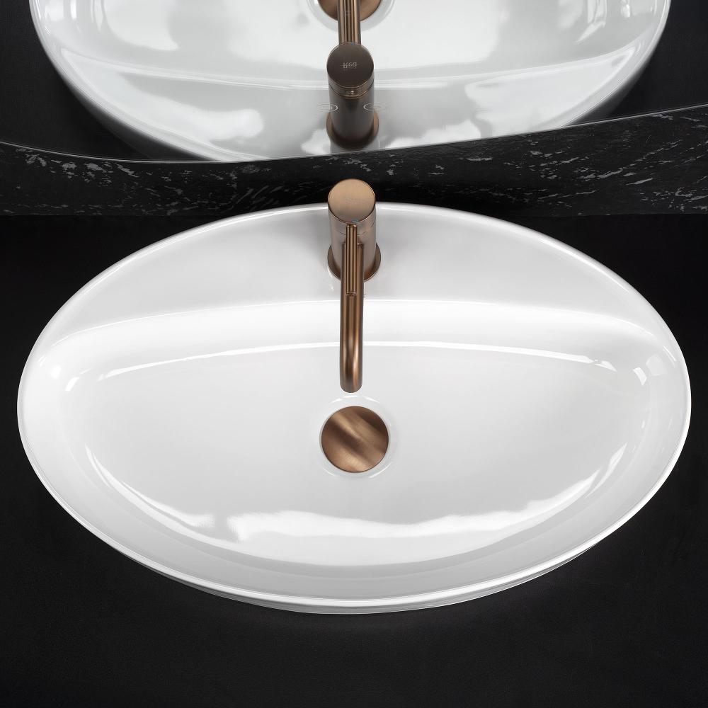 Νιπτήρας REA Nastazja 61,Φινίρισμα Γυαλιστερό:  61 x 38 x 10,5 εκ