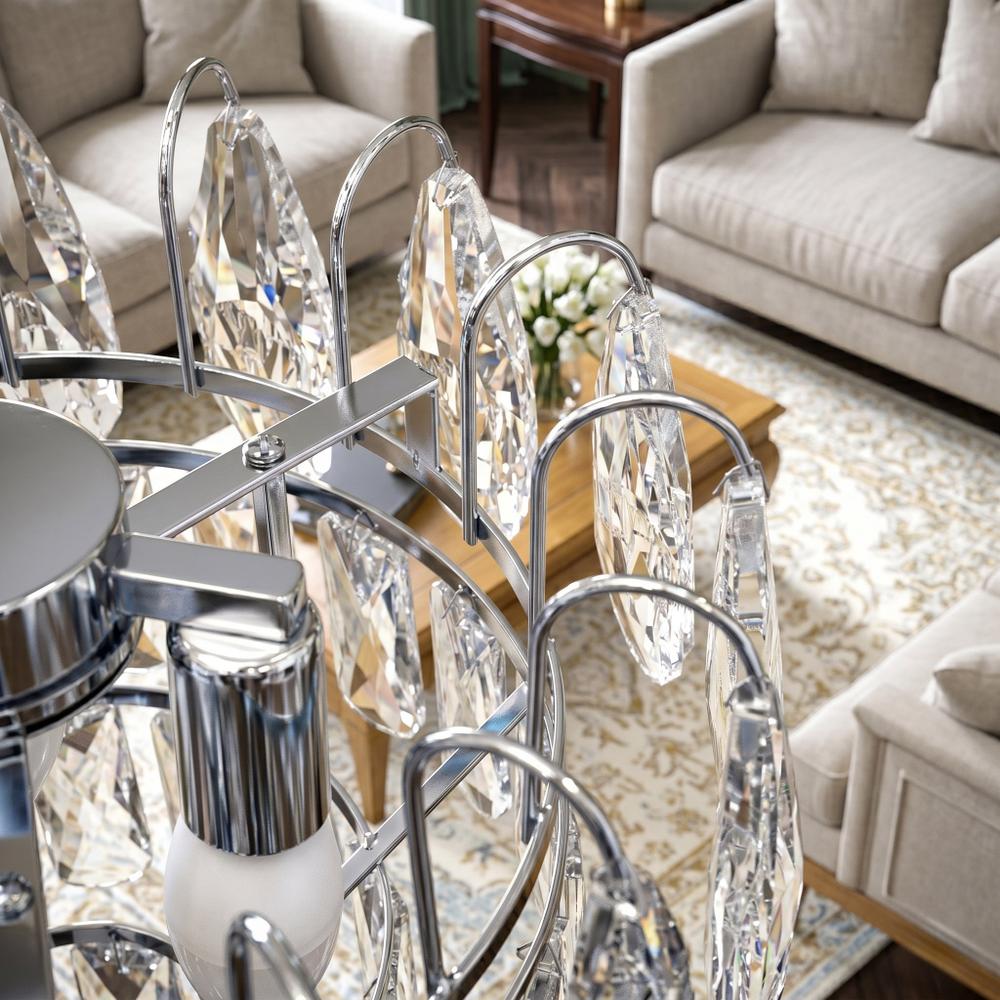 Кристална висяща лампа SWE077-CP 30cm Chrome