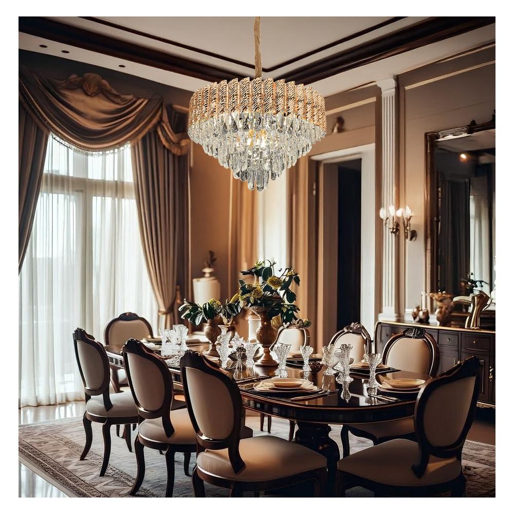 Hängelampe Cristal G054-CP 50cm GOLD