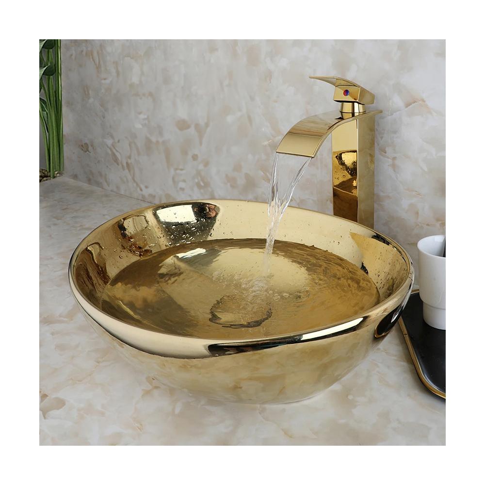 Умивальник на стільницю Rea Sofia Gold