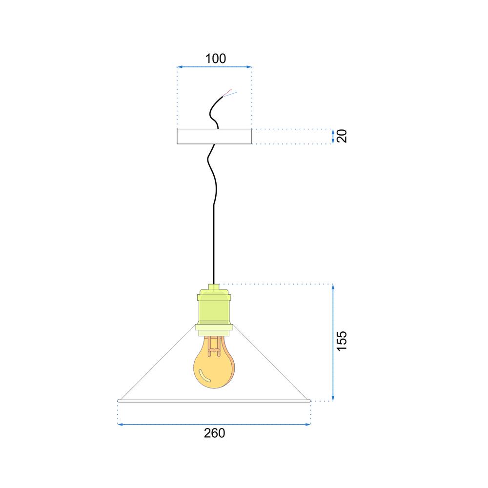 Hängelampe PORTO BLACK