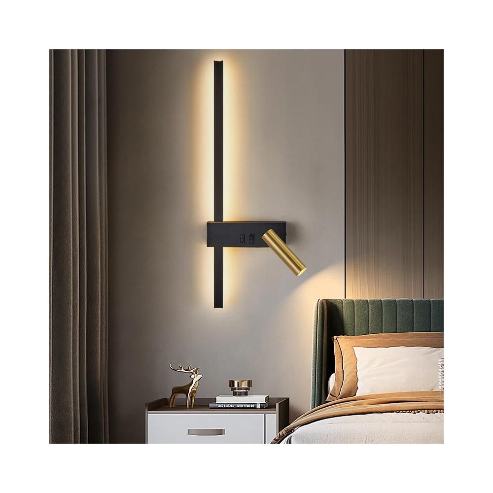 Wandlampe APP1439-2-W BLACK  GOLD LEFT