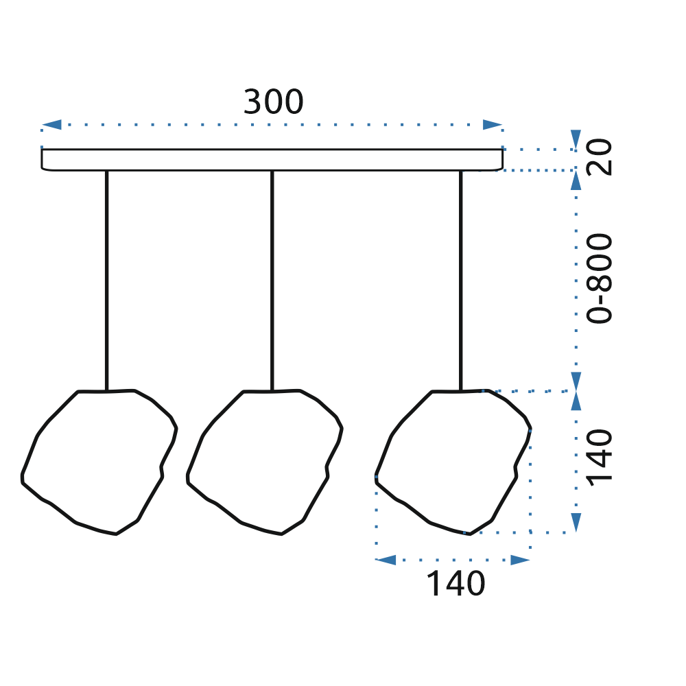Hängelampe ICE APP320