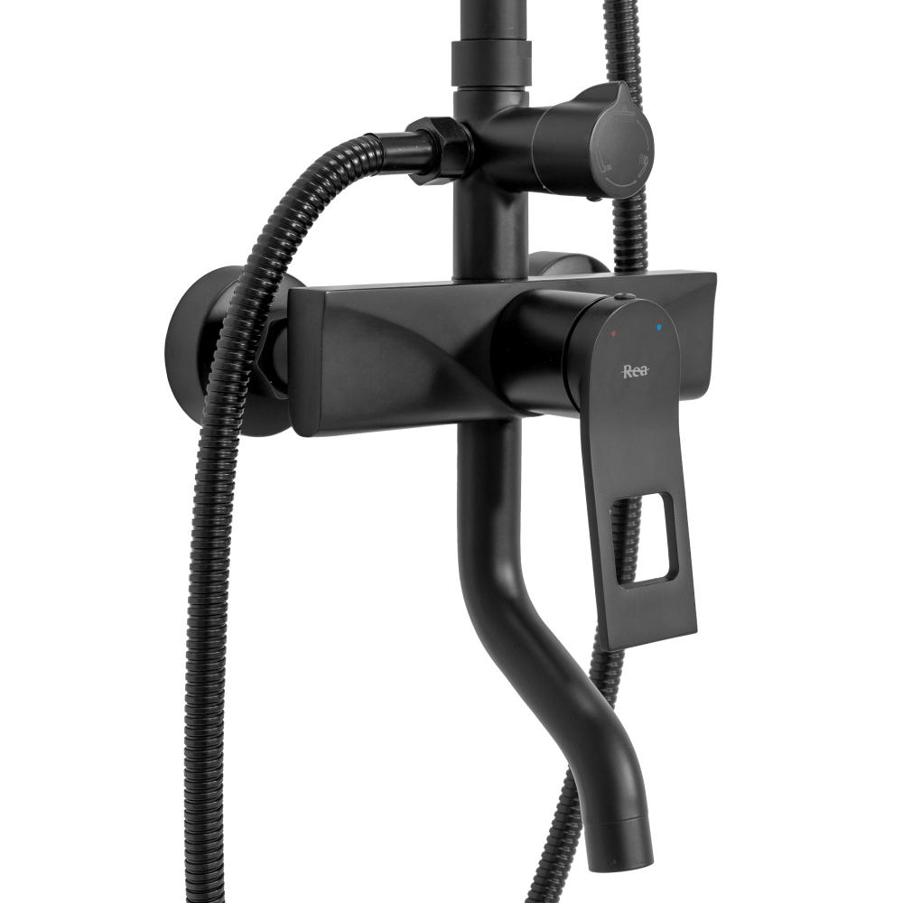 Σετ ντους REA SOUL Μαύρο