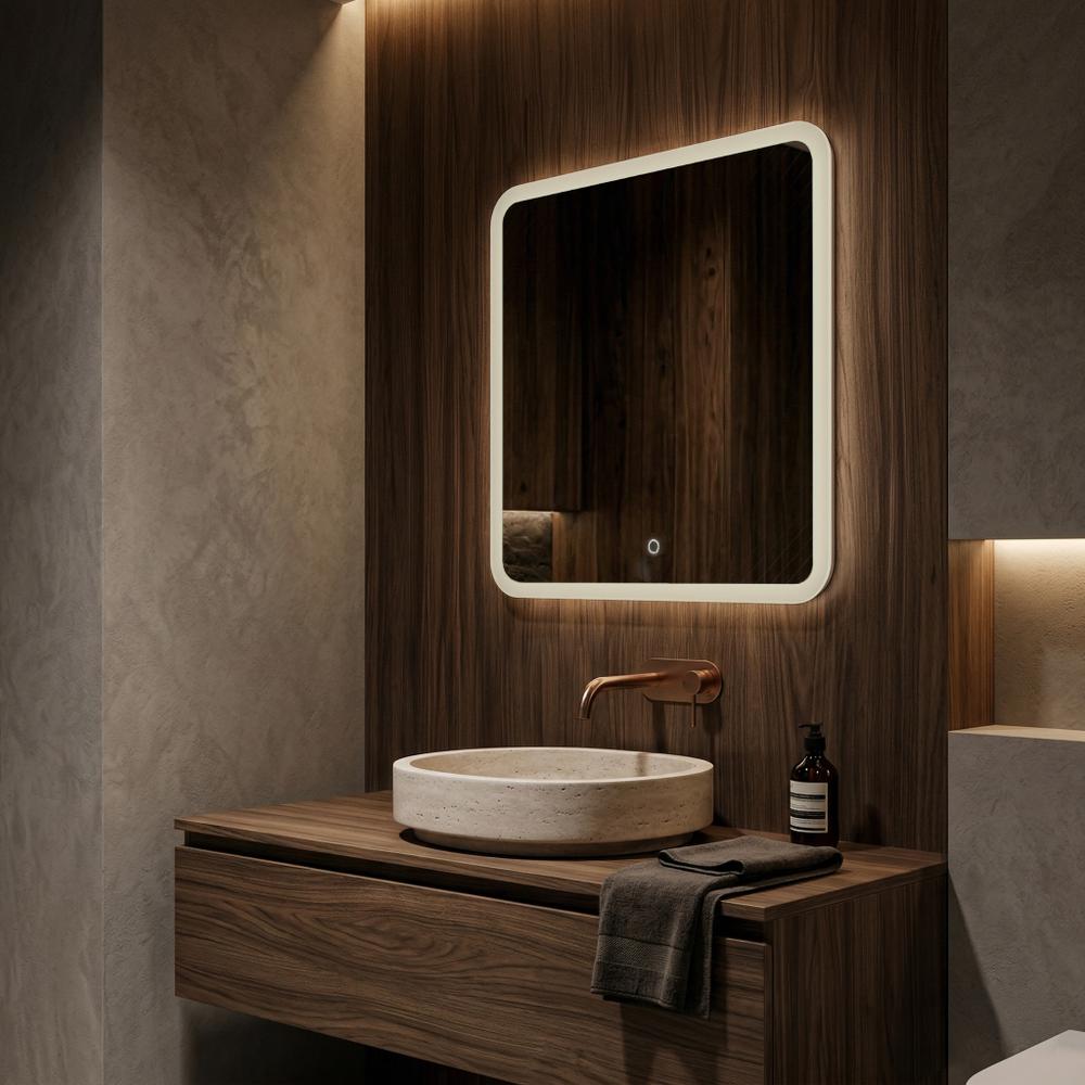 Lustro ścienne LED 70x70cm TOP-2