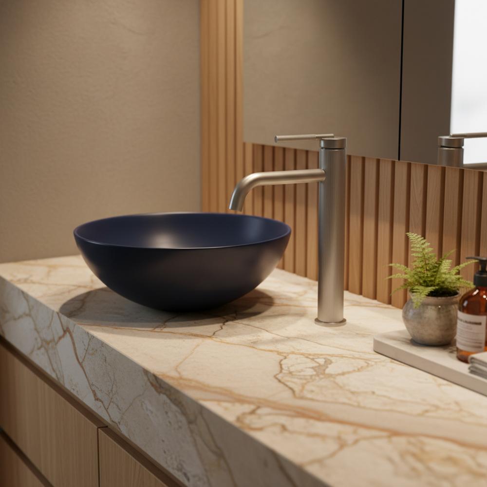 Βρύση νιπτήρα REA Argon Brush Nickel high