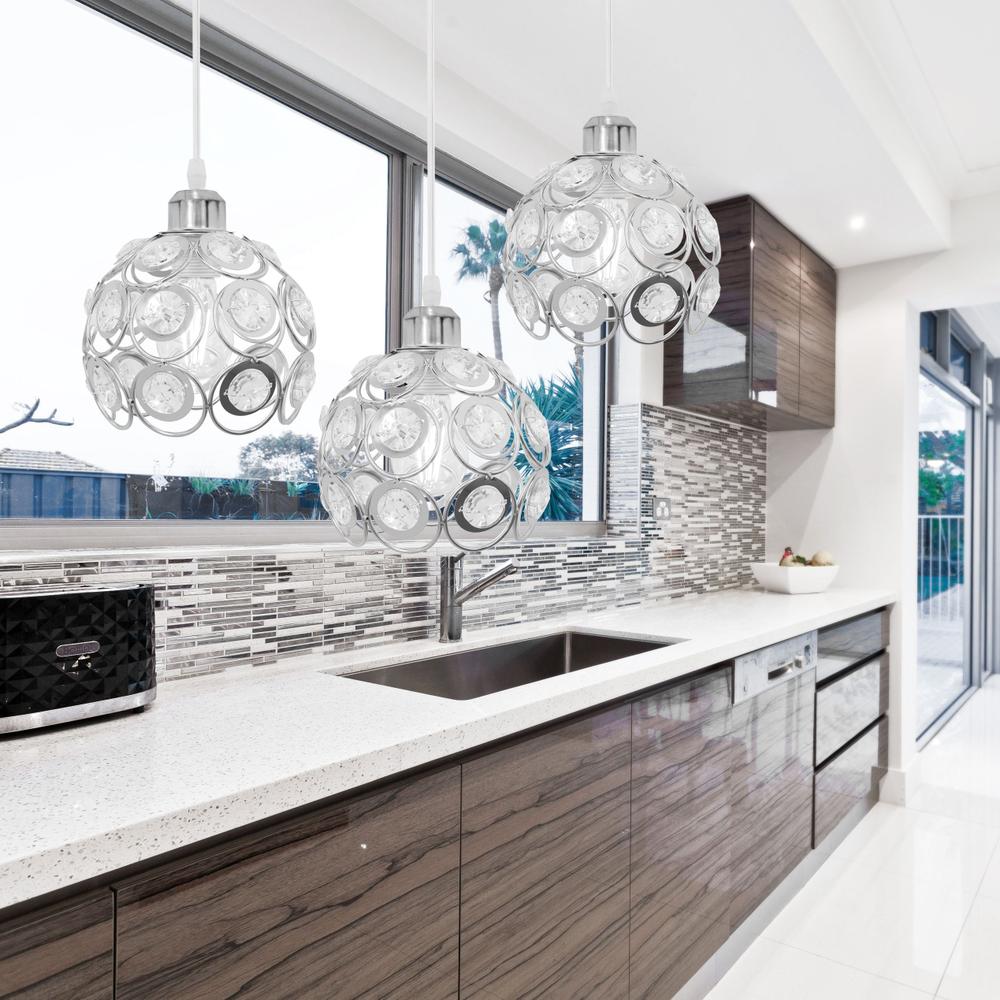 Deckenlampe Kristall Loft silver APP210-3CPR