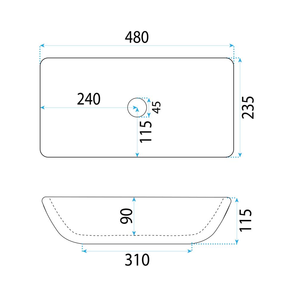 Vasque à poser Rea Maria