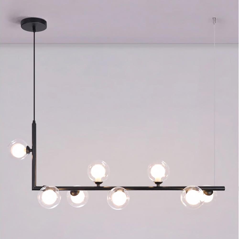 Deckenlampe Metall Glas Black APP754-8CP