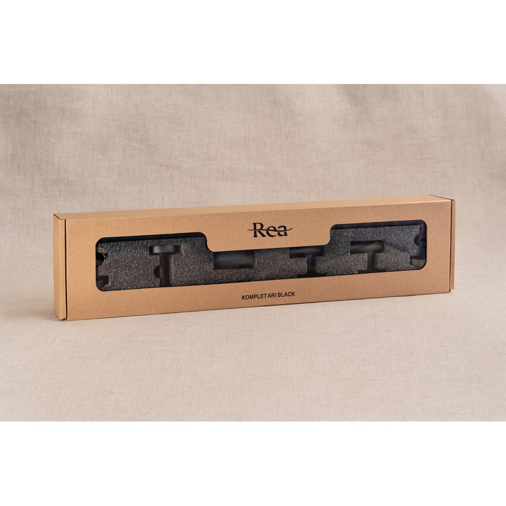 Kylpyhuonetarvikesetti Ari Black 4 osaa