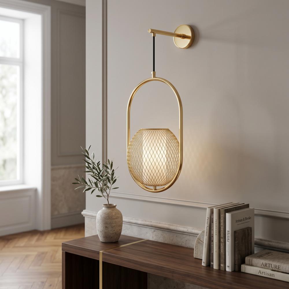 Lampa Ścienna Kinkiet APP1945-1W Złota