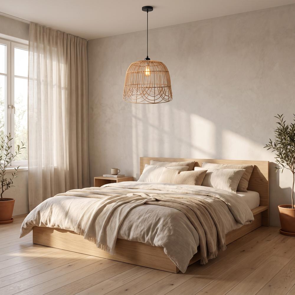 LAMPA SUFITOWA WISZĄCA NATURAL BOHO APP1352-1CP 40 cm