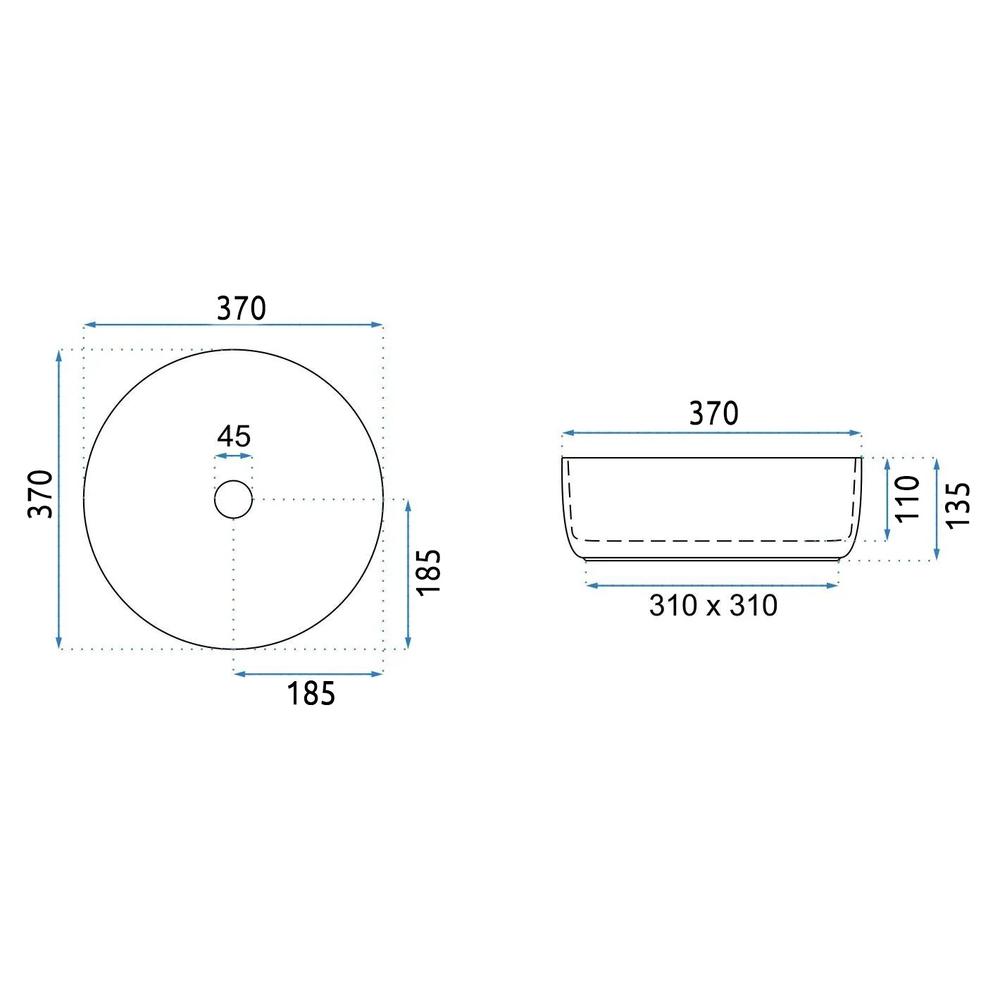 Nadgradni umivaonik Rea SAMI TERRA MATT