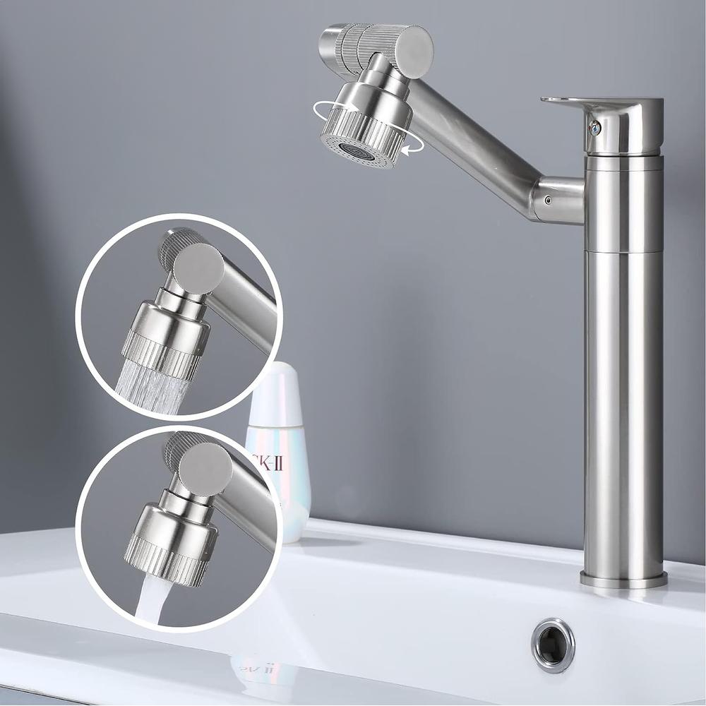 Baterie pentru baie Rea PACO Nickel Brush INOX High