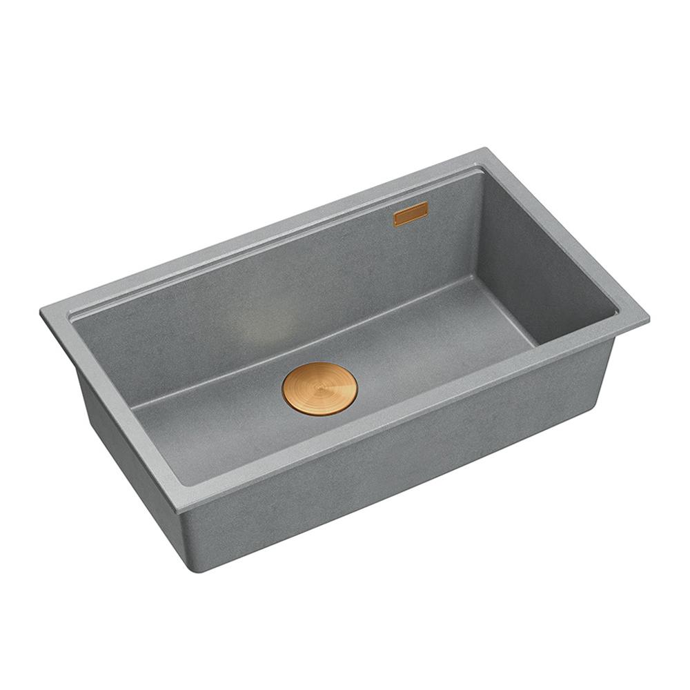Granite sink Logan 110 Grey Metallic