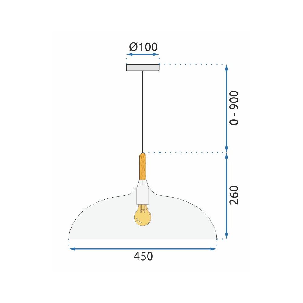 Hängelampe ANZO Black