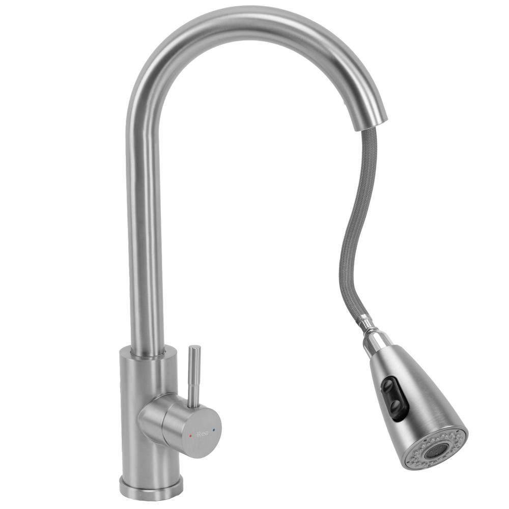 Keukenkraan REA CROSS Brush Steel