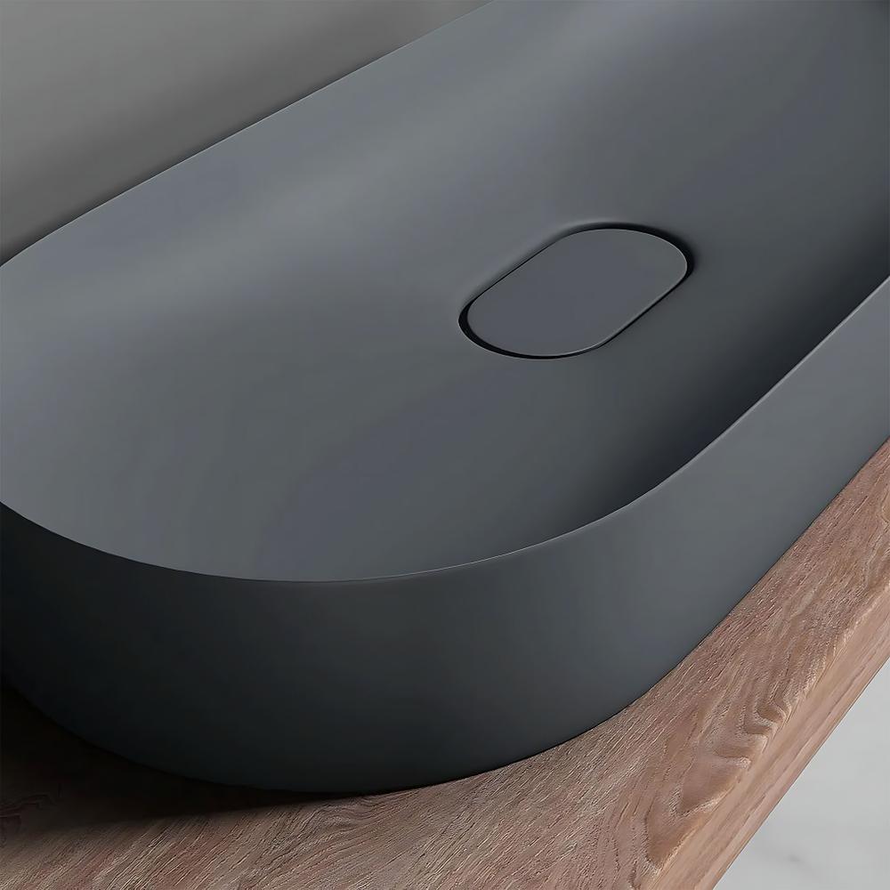 Vasque en conglomérat IRIS 71 CM GREY MATT