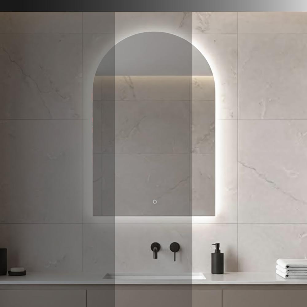 Lustro ścienne LED 90x60cm TOP-1