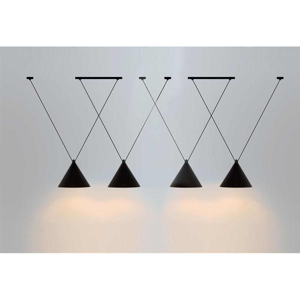 Deckenlampe loft black shine APP548-2CP