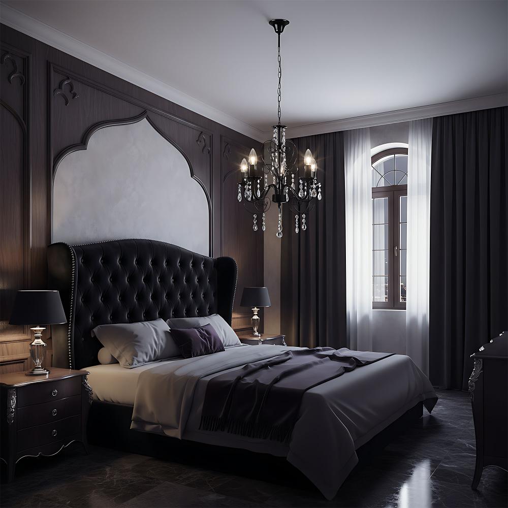 Deckenleuchte EBT010-5CP BLACK