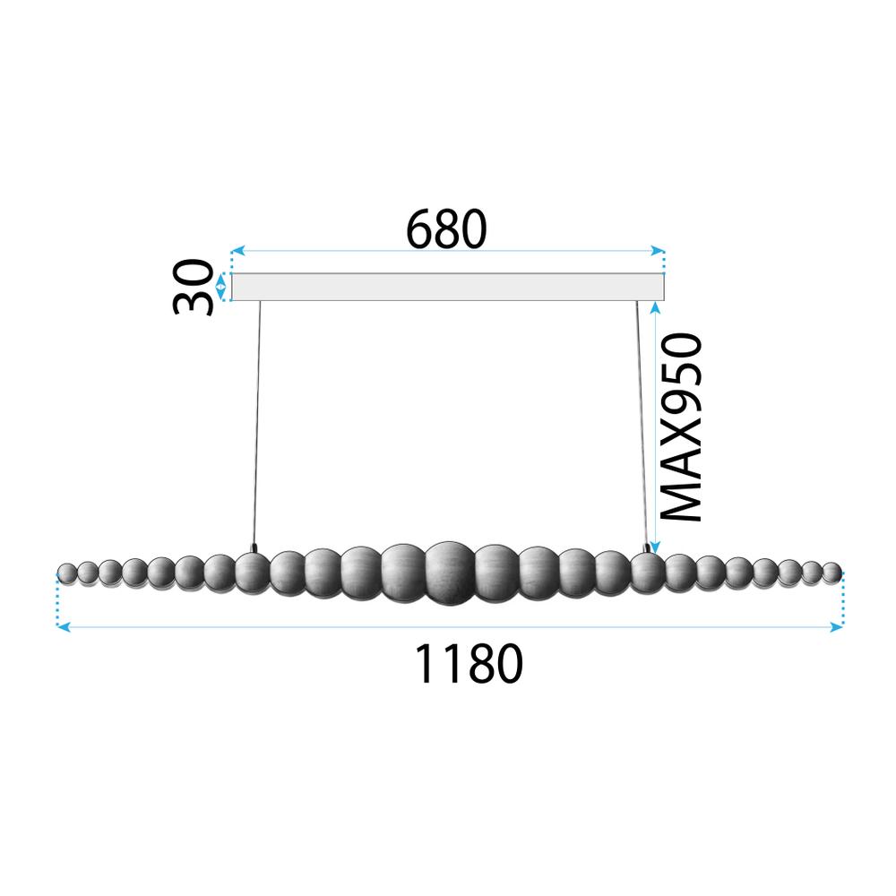 Hängelampe Wood APP1501-CP