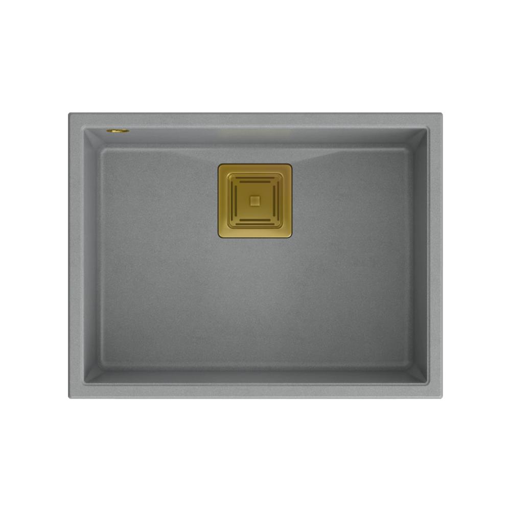 Granite sink DAVID 50 Grey Metallic