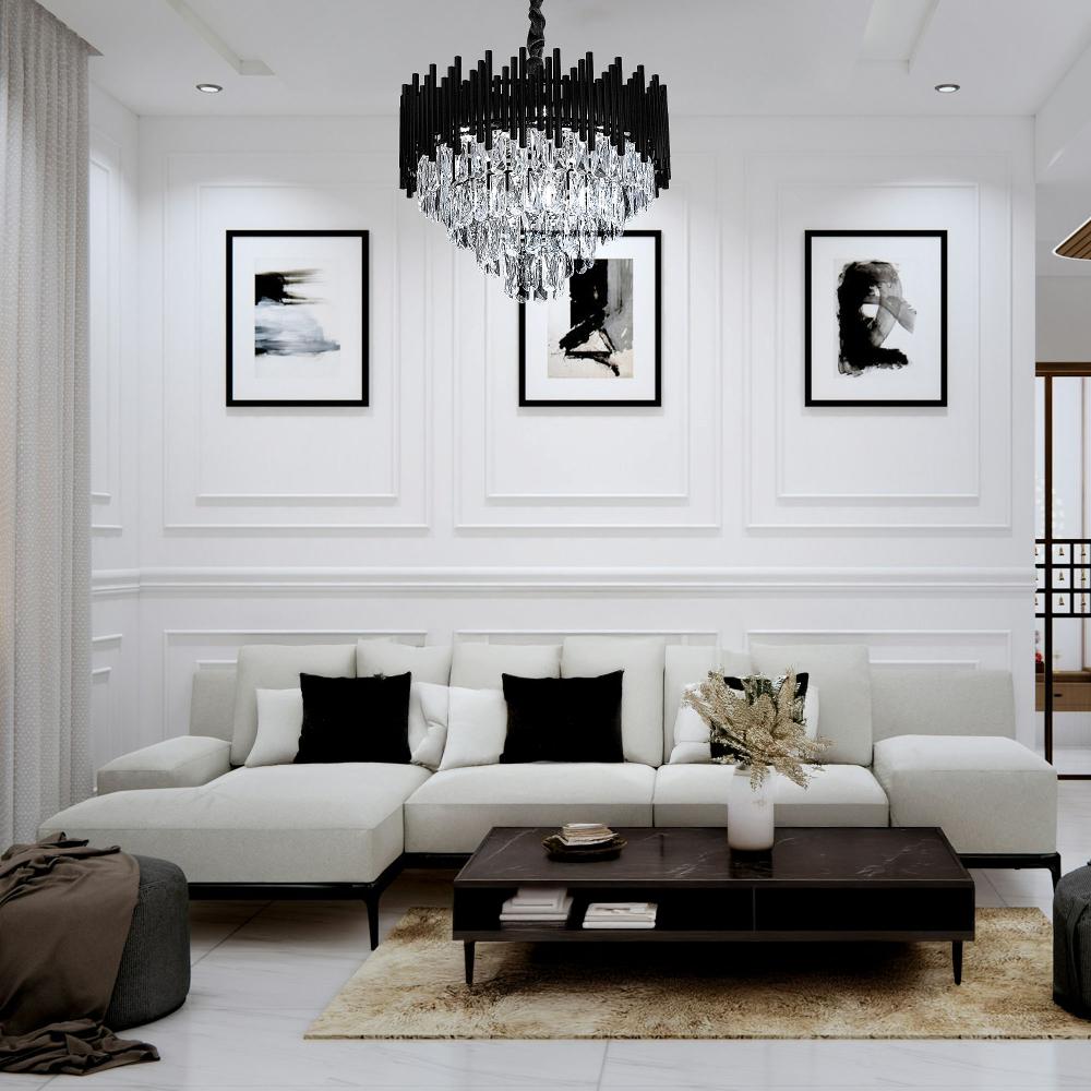 Hängelampe Cristal G063-CP 50cm BLACK