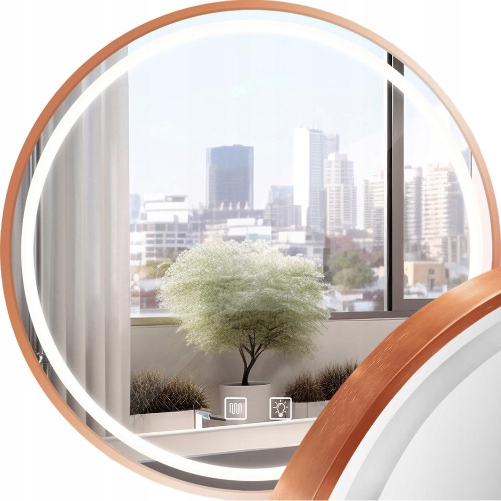 Spiegel LED 90cm MMJ BRUSH COPPER