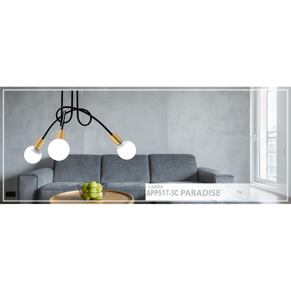 Lampe Paradise 3 Black Gold APP517-3C