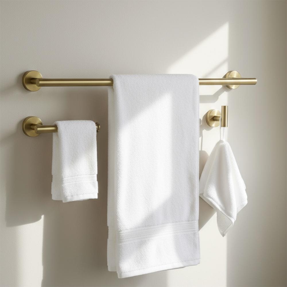 Kylpyhuonetarvikesetti  Ari Brush Gold 4 osaa