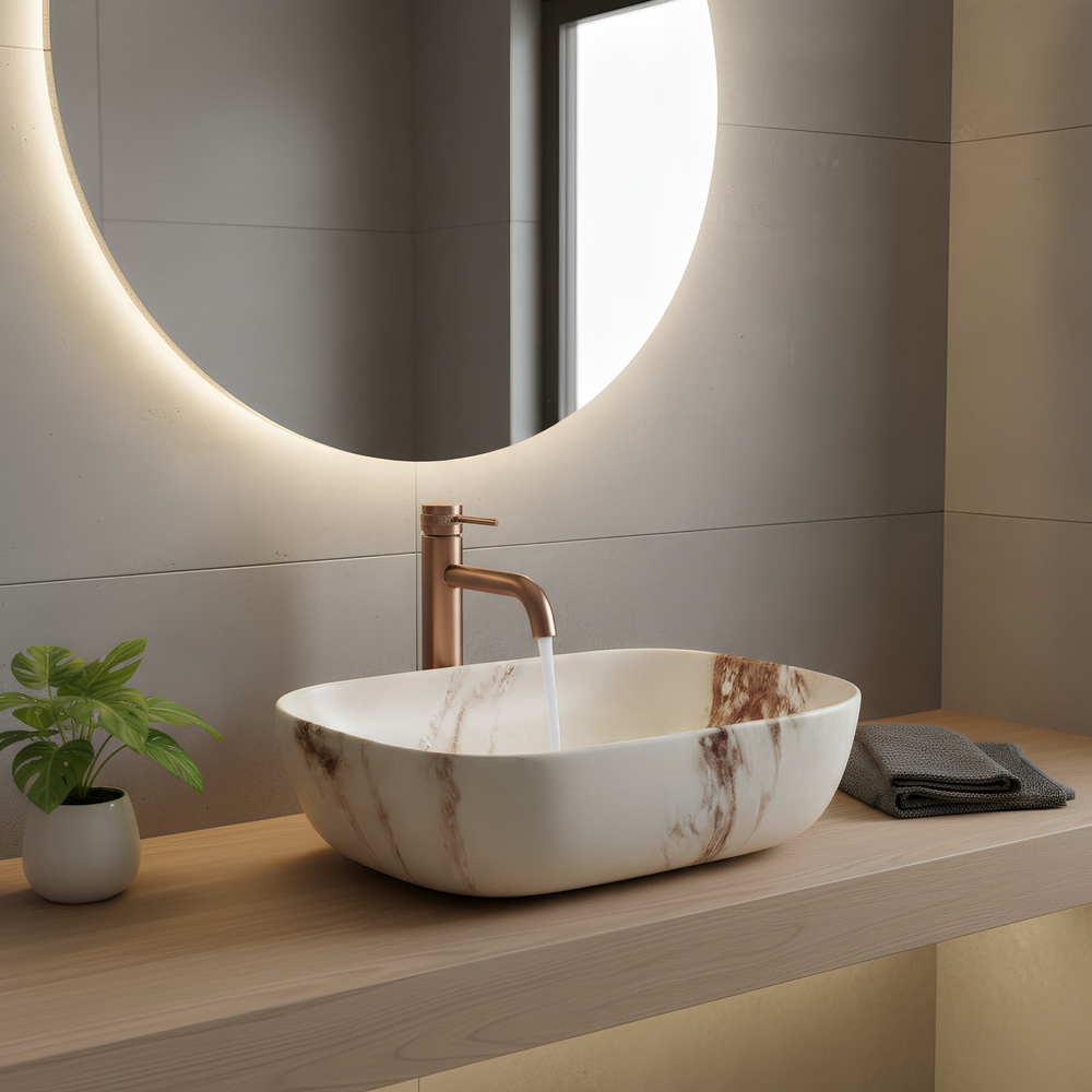 Umývadlo na dosku Rea Belinda Marrone Matt