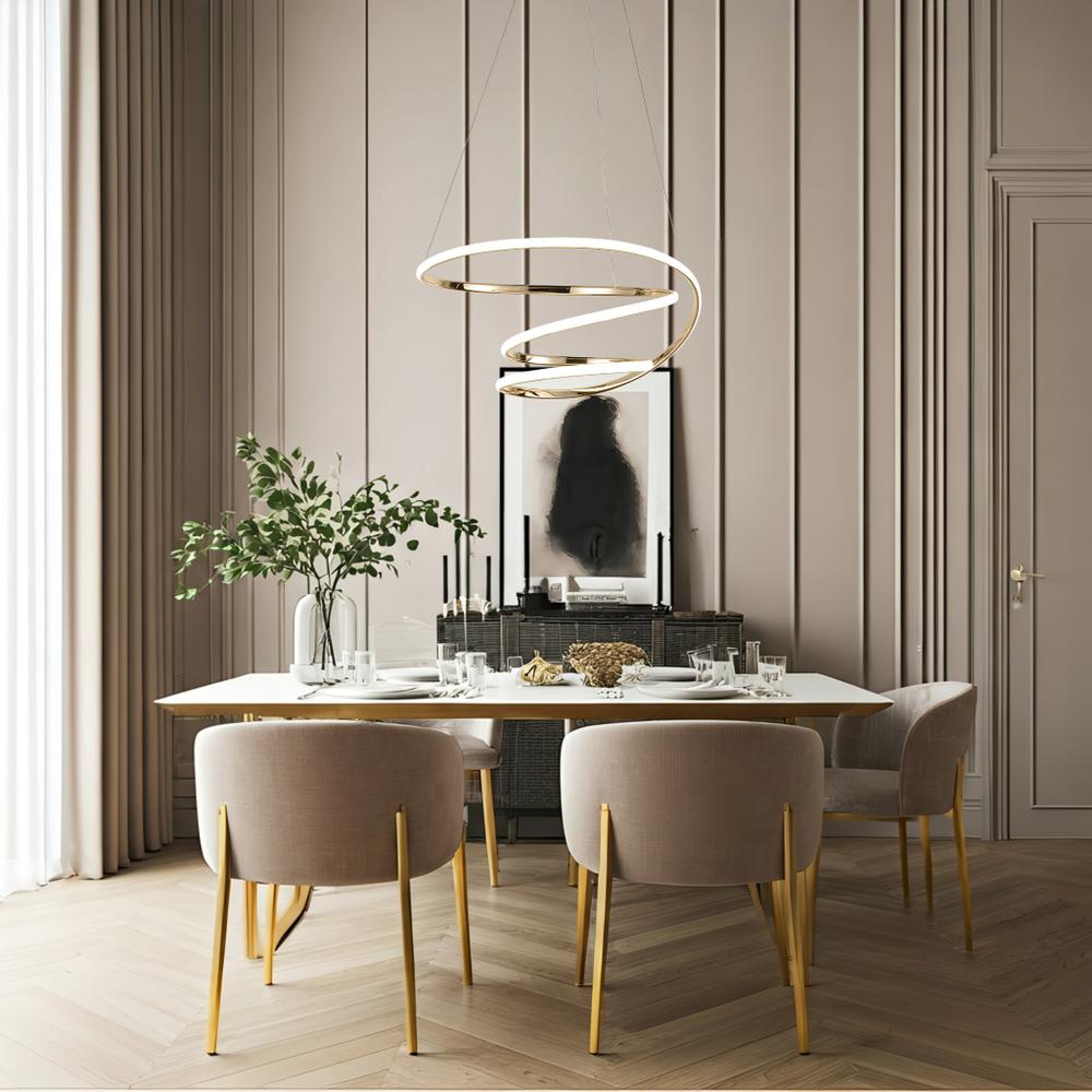 Люстра LED G080-1CP Gold