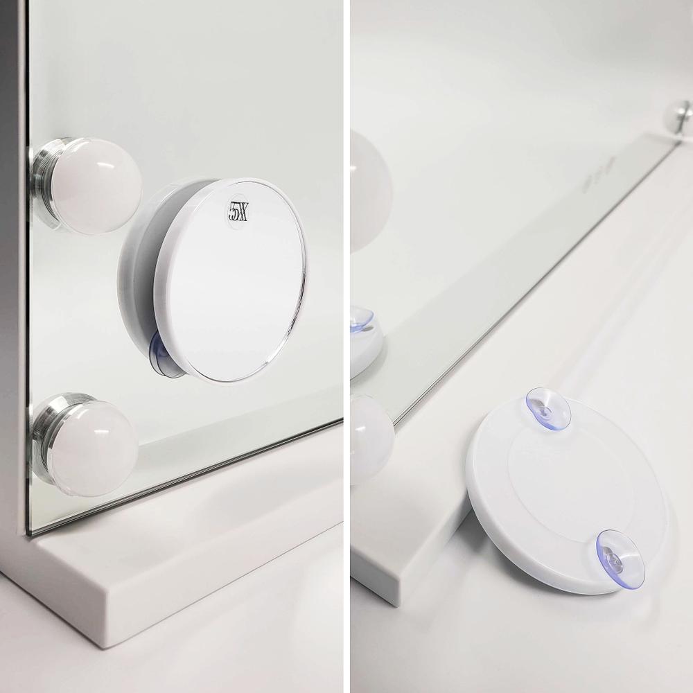 Lustro LED Hollywood Okrągłe Białe 50 cm