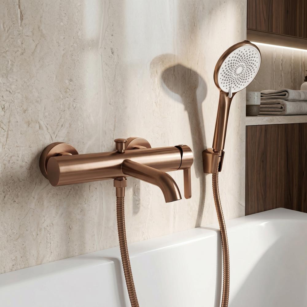 Baterie pentru cadă REA Ontario Side Brush Copper